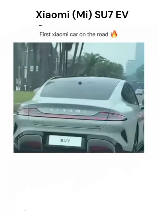 Xiaomi SU7 Car on the road