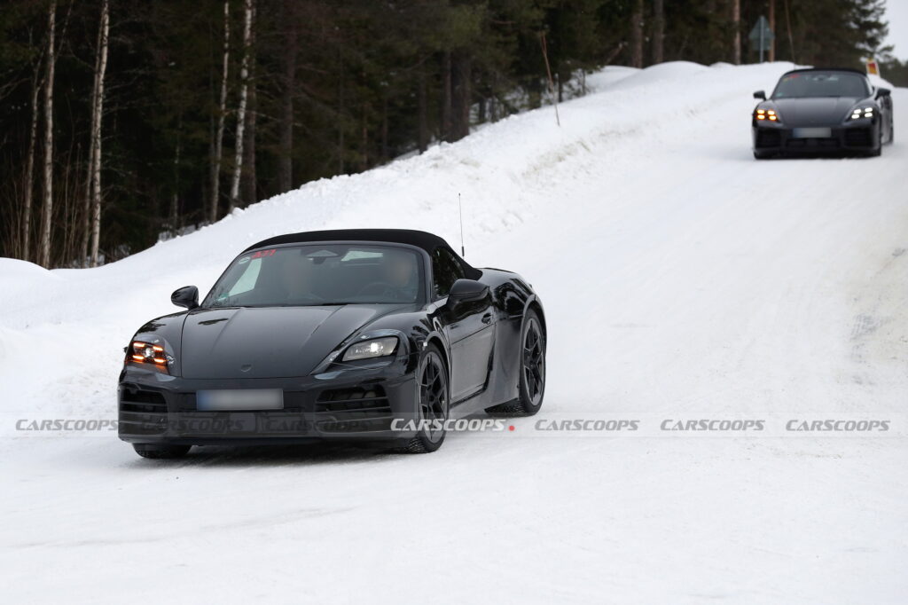 Electric Porsche 718 Boxster Nears Production Details Leaks from Spy Shots