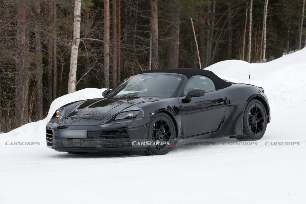 Electric Porsche 718 Boxster Nears Production Details Leaks from Spy Shots