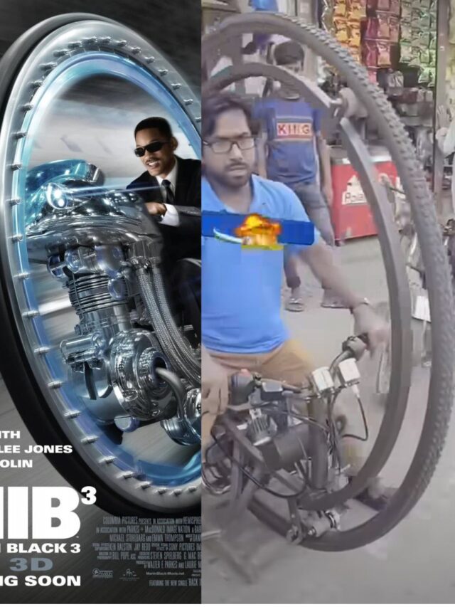 Real Life Men in Black Bike Made by Indian Technician